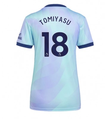 Arsenal Takehiro Tomiyasu #18 Tercera Equipación Mujer 2024-25 Manga Corta